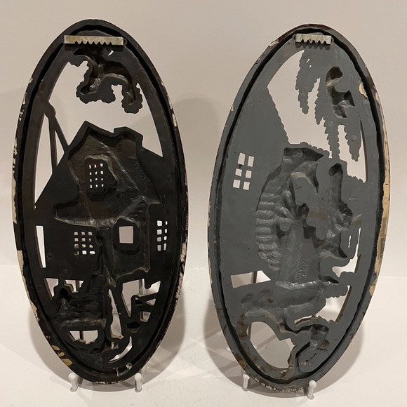 Vintage Burwood Oval Wall Plaques  1965 - Picture 4 of 4